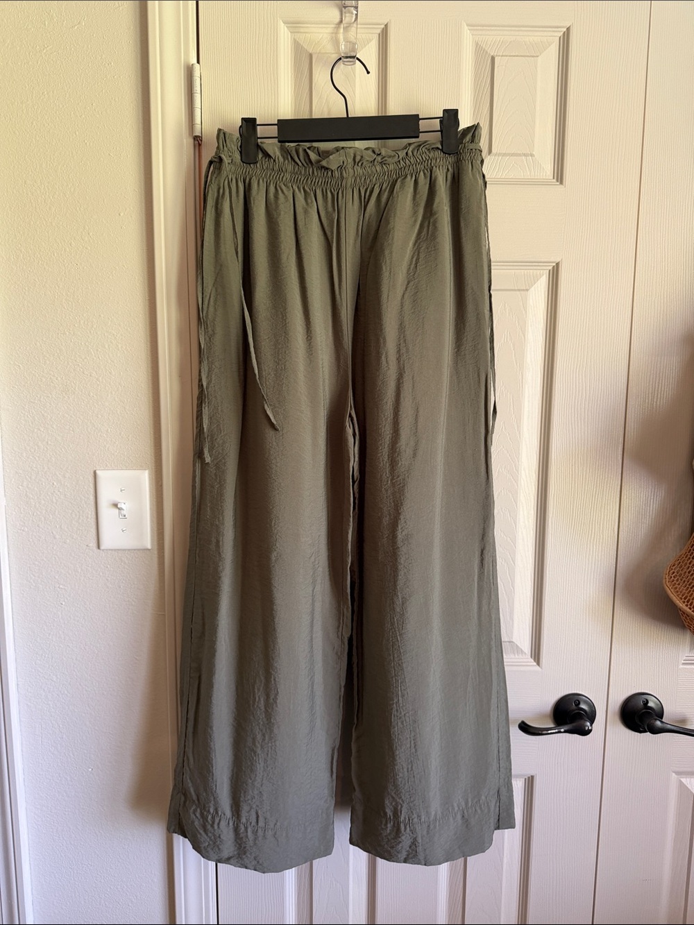a new day Olive Wide-Leg Cropped Pants